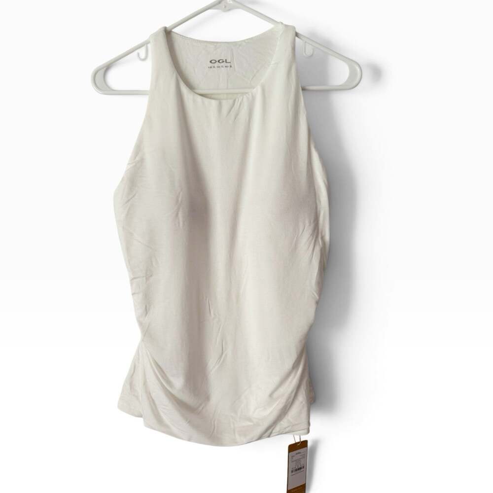 NWT OGL Back Smoothing Ruched Seamless Top White Size XL Brami